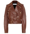 JW ANDERSON CROPPED LEATHER BIKER JACKET,P00484834