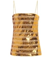 GALVAN METALLIC SEQUIN CAMISOLE,P00494557