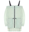 Nike Jordan Utility Off-shoulder Jacket In Green