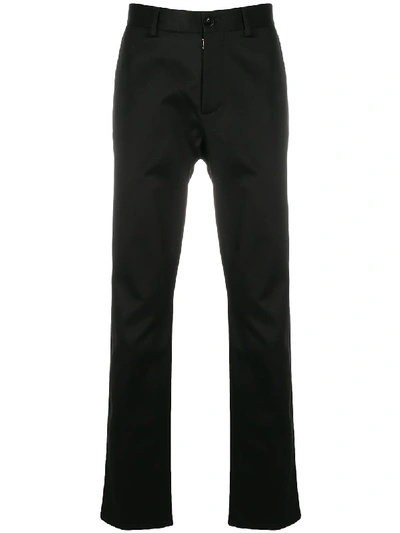Maison Margiela Slim-fit Straight-leg Trousers In Black