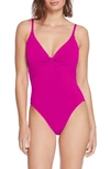 ROBIN PICCONE OLIVIA KNOT DETAIL ONE-PIECE SWIMSUIT,201816