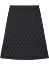 BURBERRY DIAMOND QUILTED A-LINE SKIRT