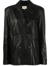 LOULOU DOUBLE-BREASTED LAMBSKIN JACKET