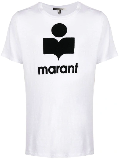 Isabel Marant Koldi Logo Print T-shirt In White