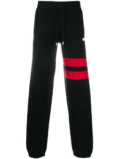 Gcds Contrast Band Track Pants - 黑色 In Black,red
