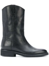 Golden Goose Block Heel Ankle Boots In Black