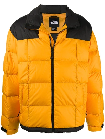 The North Face Lhotse Feather Down Padded Jacket In Yellow