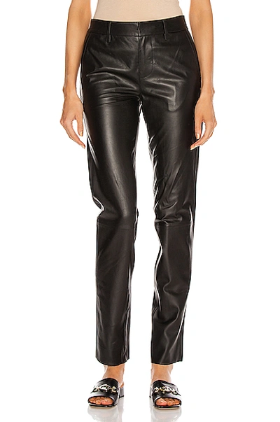 Rta Connor Leather Pant In Black