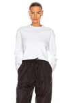 Wardrobe.nyc Crew Neck Stretch-jersey T-shirt In White
