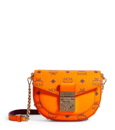 Mcm Mini Visetos Patricia Cross-body Bag In Bright Marigold