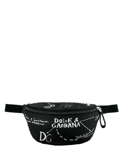 Dolce & Gabbana Kids Bum Bag For Boys In Black