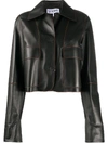 LOEWE BUTTON-DOWN LEATHER JACKET