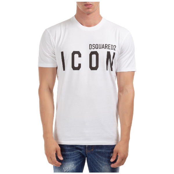 Dsquared2 Icon T-shirt In Bianco | ModeSens