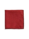 Brunello Cucinelli Whipstitch Pocket Square In Red