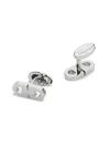 FERRAGAMO Double Gancini Silvertone Cufflink