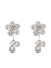 DAVID MORRIS 18KT WHITE GOLD LE JARDIN SMALL DIAMOND EARRINGS