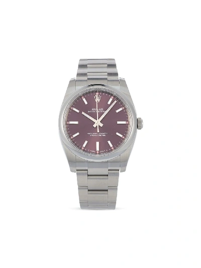 Rolex 2020 Unworn Oyster Perpetual 34mm In Purple