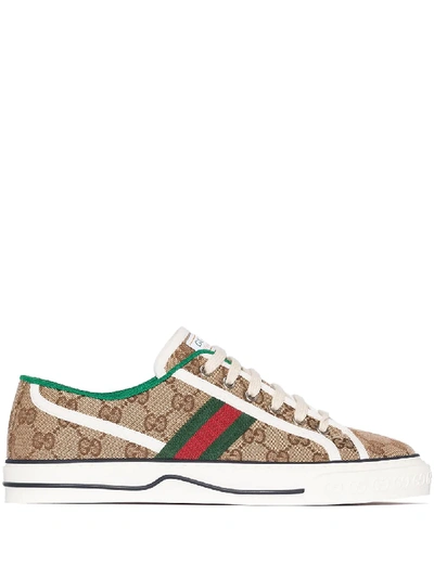 Gucci Tennis 1977 Gg Sneakers In Beige Multi