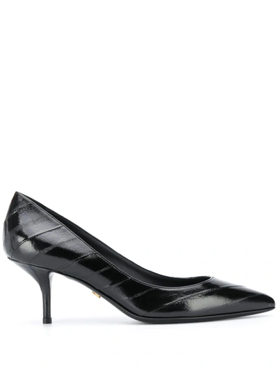 Dolce & Gabbana Pointed-toe Leather Pumps In Black