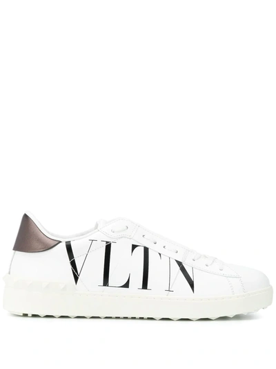 Valentino Garavani Vltn Open Low-top Sneakers In White