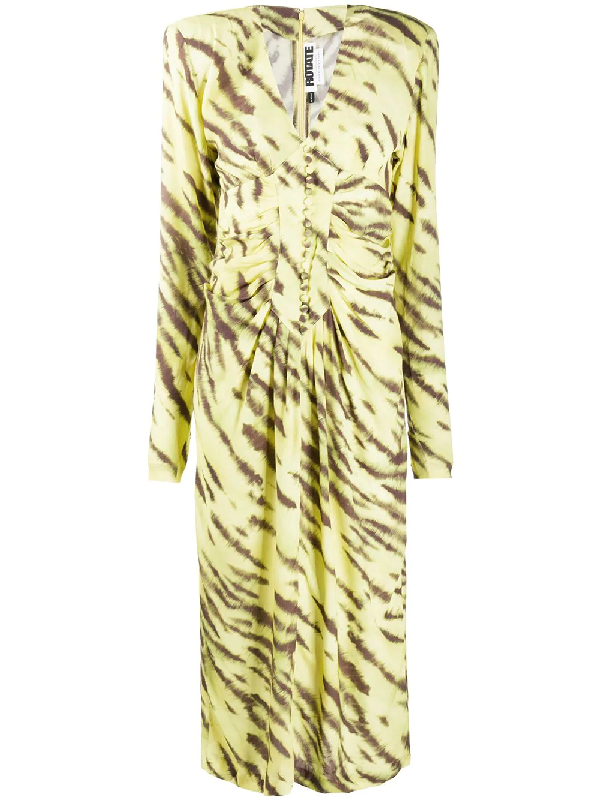 yellow tiger dress