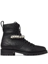 JIMMY CHOO EMBELLISHED ANKLE BOOTS