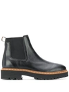 HOGAN LEATHER ANKLE BOOTS