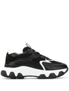 Hogan Black Fabric Hyperactive Sneakers In Black
