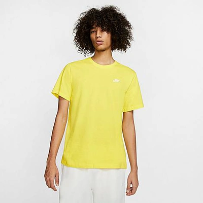 Nike Sportswear Club T-shirt In Yellow
