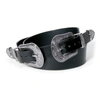 AGGI BLACK LEATHER BELT WITH TWO SILVER ORNAMENT BUCKLES