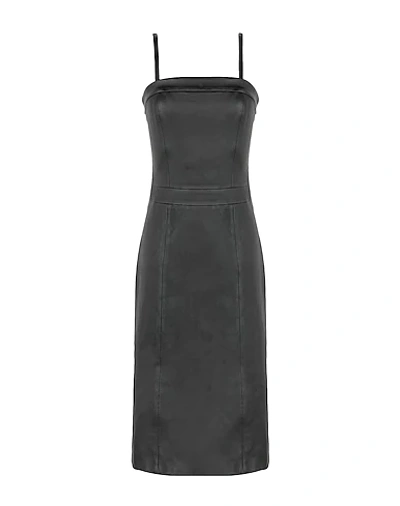 8 By Yoox Knee-length Dresses In Black