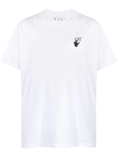 Off-white Logo Print Short-sleeved T-shirt In White