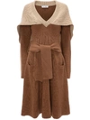 JW ANDERSON CAPE DETAIL KNITTED DRESS
