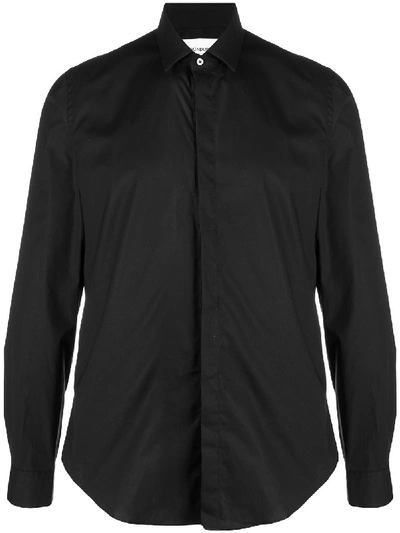 Dondup Long-sleeve Shirt In Black