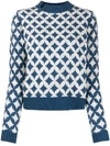 ALLUDE PATTERNED CASHMERE JUMPER