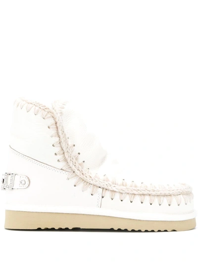 Mou Eskimo 18 Ankle Boots In White