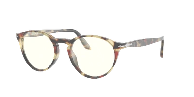 Persol Po3092sm Tabacco Di Virginia Unisex Sunglasses In Clear With Blue Light Filter