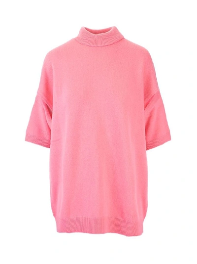 Givenchy Oversized Cashmere T-shirt In Pink In Rose-pink