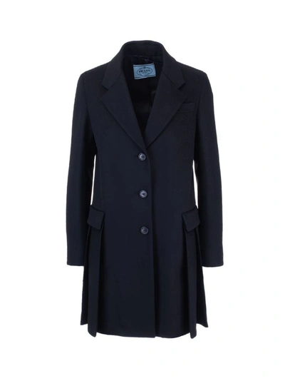 Prada Women's Black Cashmere Coat