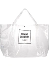 OPENING CEREMONY GIANT BOX LOGO TRANSPARENT TOTE BAG