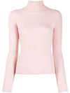 ALLUDE RIBBED KNIT CASHMERE JUMPER