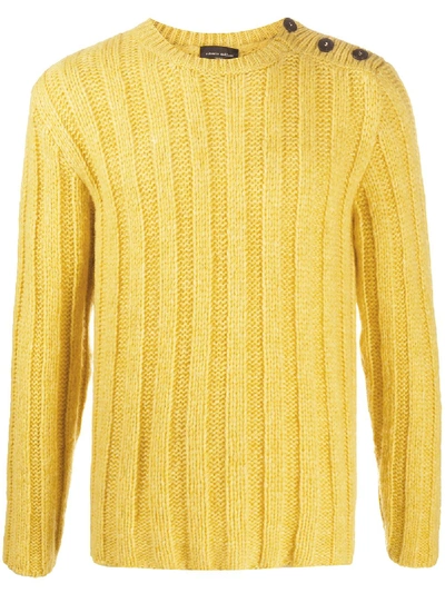 Roberto Collina Ribbed Knit Jumper In Yellow