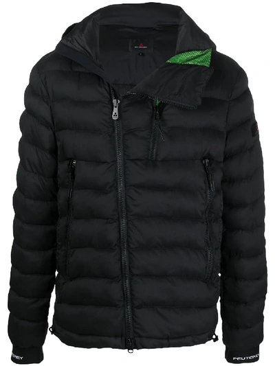 Peuterey High-neck Hooded Jacket In Black