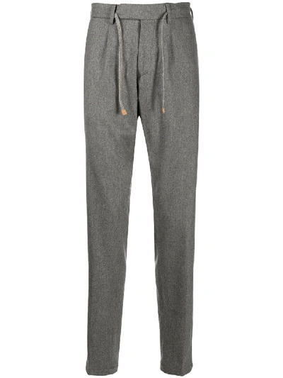 Eleventy Schmale Strickhose In Grey