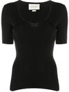 GUCCI SCOOP-NECK KNITTED TOP