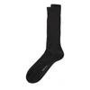 Polo Ralph Lauren Rib-knit Cotton Trouser Socks In Charcoal Heather