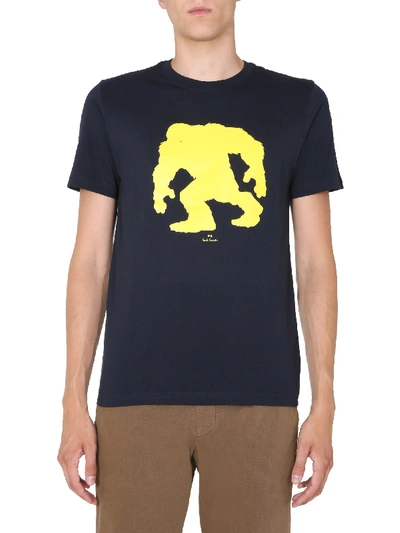 Ps By Paul Smith Crew Neck T-shirt In Blue