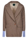 JEJIA CHECKED BLAZER,11476511