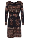 ETRO FLORAL PRINT BELTED DRESS,11476492