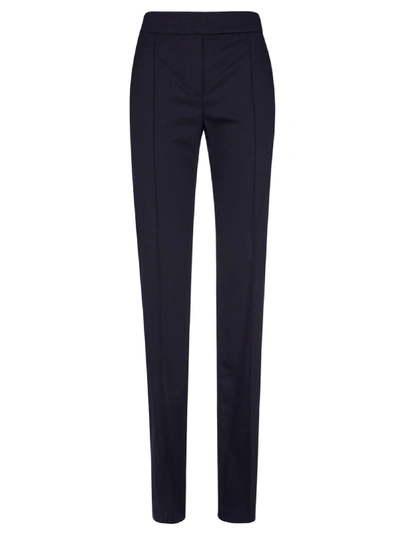 Alexandre Vauthier High-waist Slim Trousers In Blue